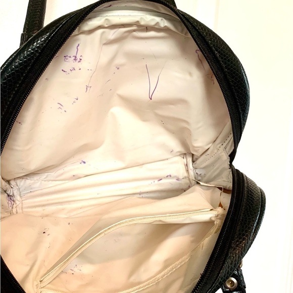 Vintage Gintano purse Striped 90s dome bag y2k 90s tote handbag top satchel - Picture 3 of 7